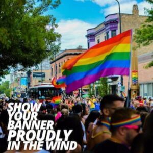 New Rainbow Flag Anley 6 ft x 4-ft Gay Pride Banner Proudly parade wall decor